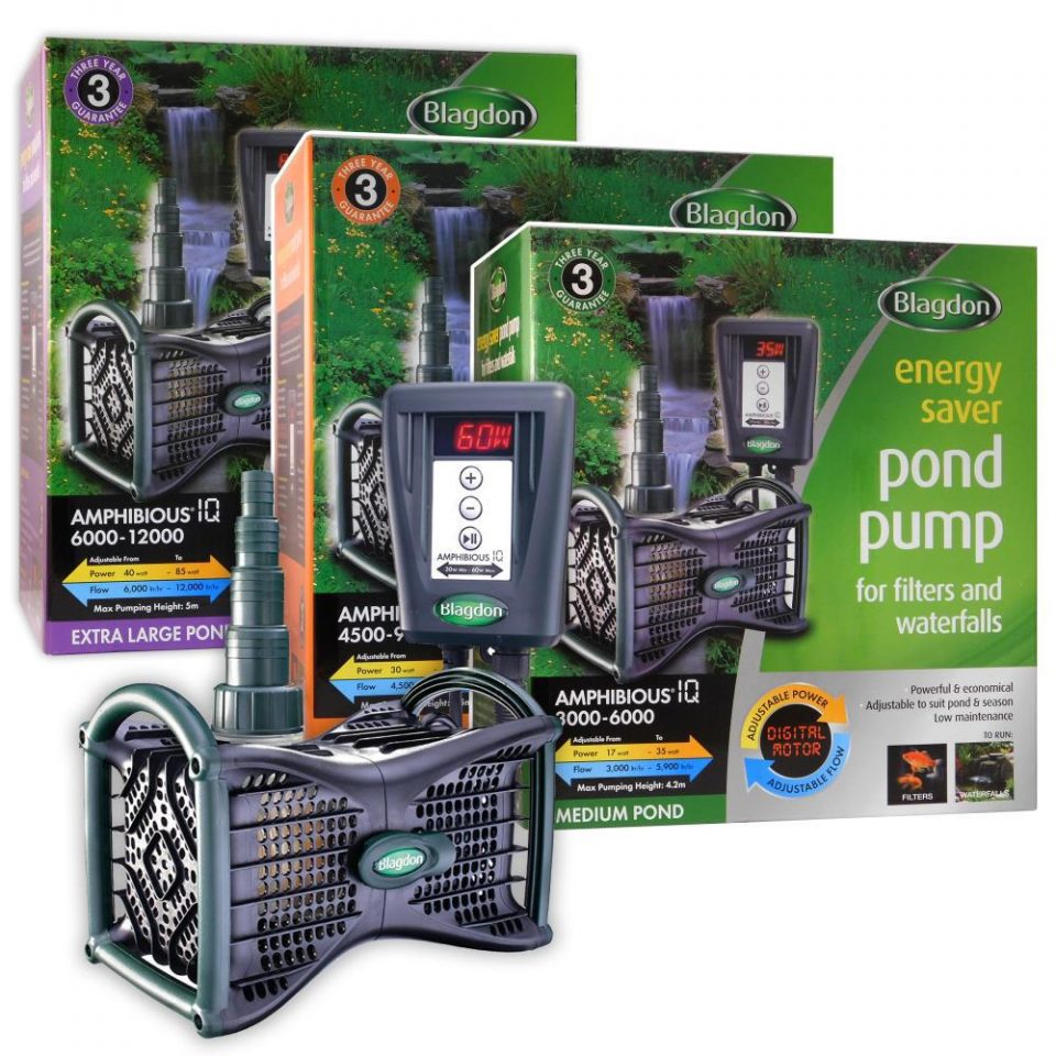 Blagdon Amphibious IQ Energy Saving Pond Pump 4500 - 9000 - North East Koi